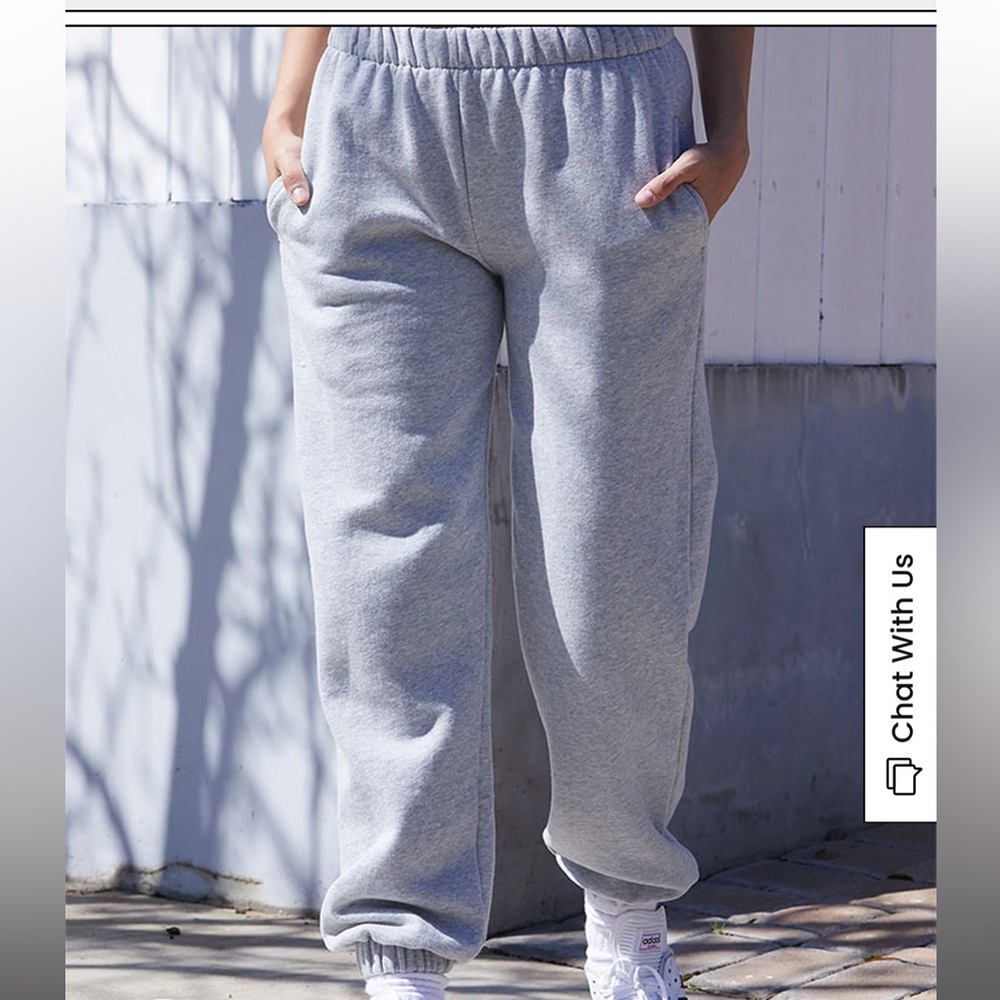 brand melville rosa sweatpants gray john galt